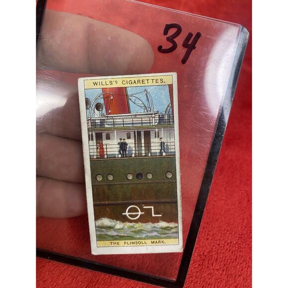Do You Know series, Wills's Cigarettes Card: No.34 what the Plimsoll Mark Means? - Picture 4 of 4